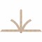 Ekena Millwork Redmond Smooth Timber Gable Bracket, Douglas Fir, 108"W x 58"H x 3 1/2"D x 5 1/2"F, 13/12 Pitch GBW108X58X0406RED00SDF - alternate 1